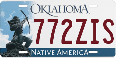 OK license plate 772ZIS