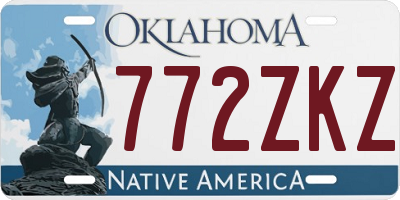 OK license plate 772ZKZ