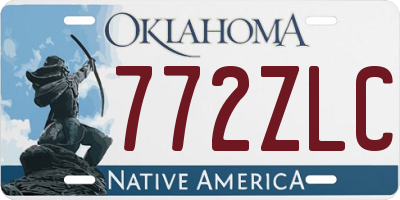 OK license plate 772ZLC