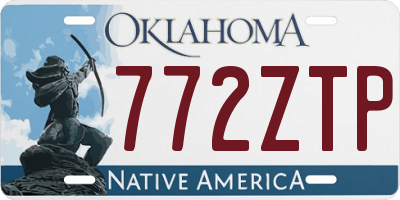 OK license plate 772ZTP