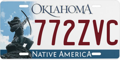 OK license plate 772ZVC