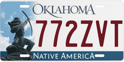OK license plate 772ZVT
