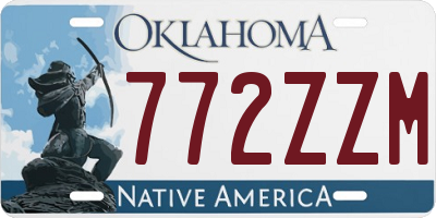 OK license plate 772ZZM