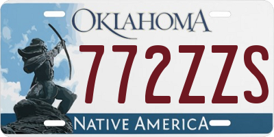 OK license plate 772ZZS