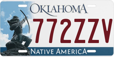 OK license plate 772ZZV