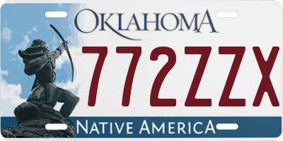OK license plate 772ZZX