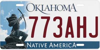 OK license plate 773AHJ