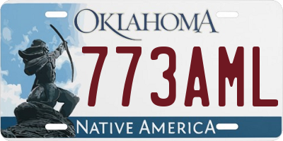 OK license plate 773AML