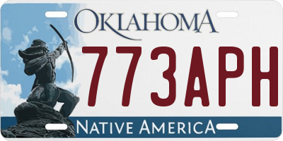 OK license plate 773APH