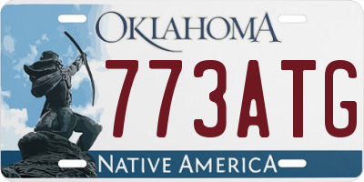 OK license plate 773ATG