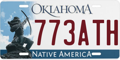OK license plate 773ATH