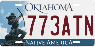 OK license plate 773ATN