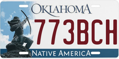 OK license plate 773BCH