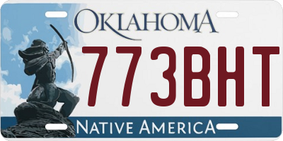 OK license plate 773BHT