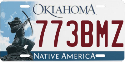 OK license plate 773BMZ