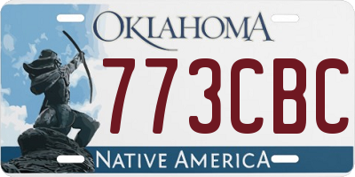 OK license plate 773CBC