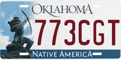 OK license plate 773CGT