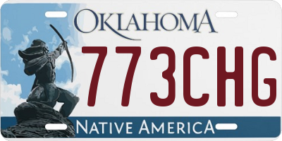 OK license plate 773CHG