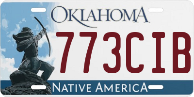 OK license plate 773CIB