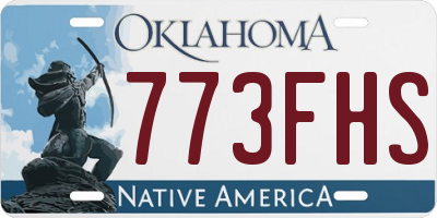 OK license plate 773FHS
