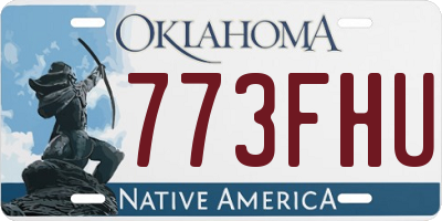 OK license plate 773FHU
