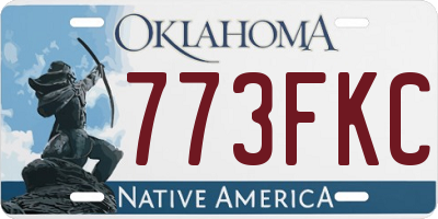 OK license plate 773FKC