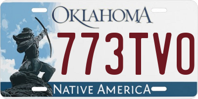 OK license plate 773TVO