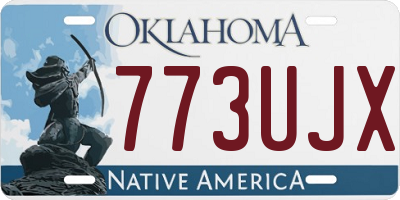 OK license plate 773UJX