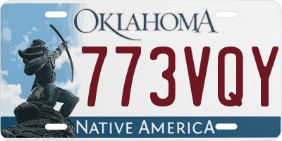 OK license plate 773VQY