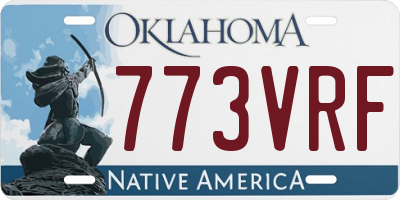 OK license plate 773VRF