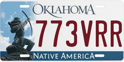 OK license plate 773VRR