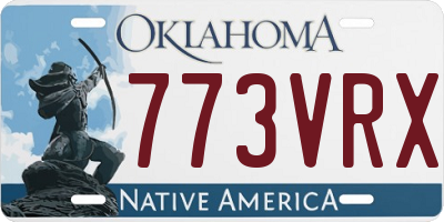 OK license plate 773VRX