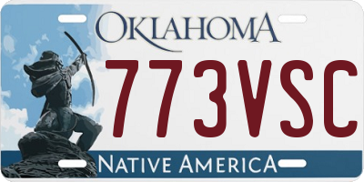 OK license plate 773VSC