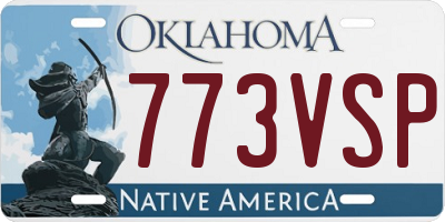 OK license plate 773VSP