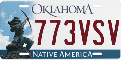 OK license plate 773VSV