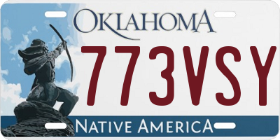 OK license plate 773VSY