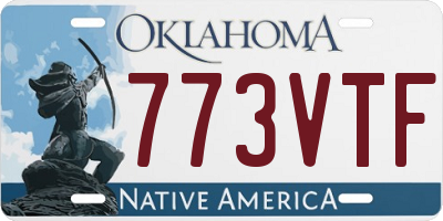 OK license plate 773VTF