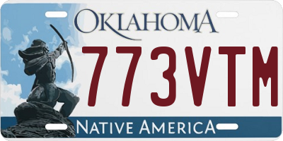 OK license plate 773VTM