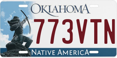 OK license plate 773VTN