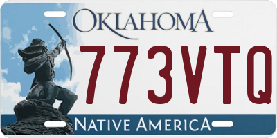 OK license plate 773VTQ