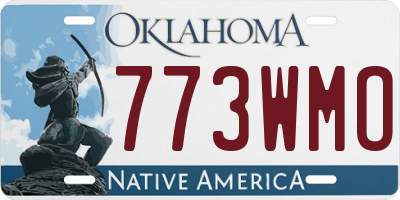 OK license plate 773WMO