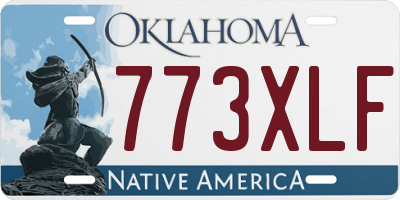 OK license plate 773XLF