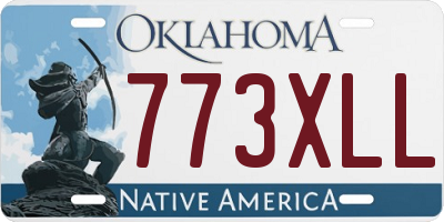 OK license plate 773XLL