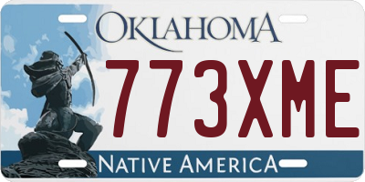 OK license plate 773XME