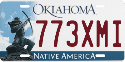 OK license plate 773XMI