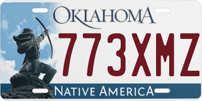 OK license plate 773XMZ