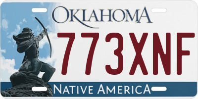 OK license plate 773XNF