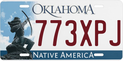 OK license plate 773XPJ