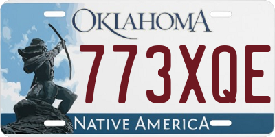 OK license plate 773XQE