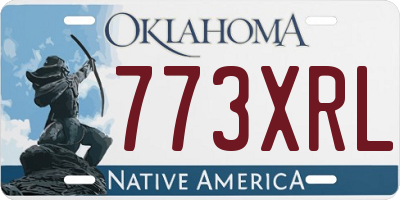OK license plate 773XRL